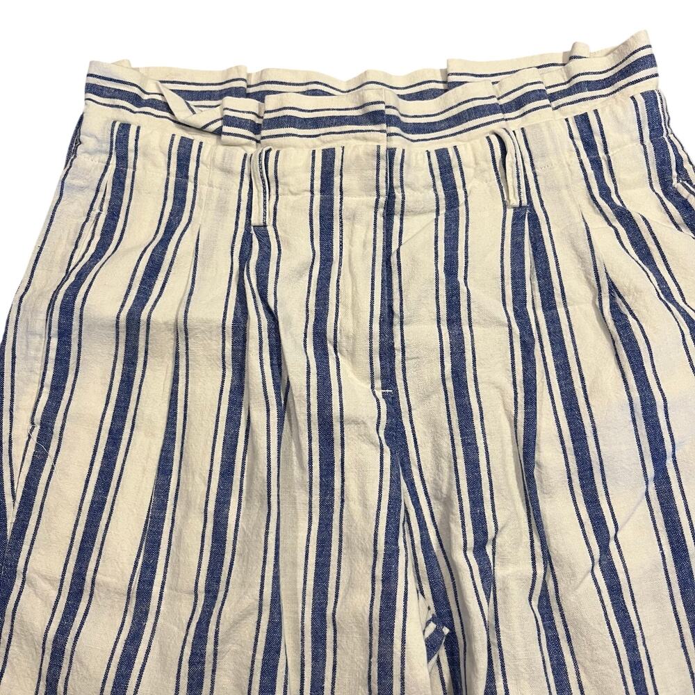 Boden Linen Ludgate Paper bag‎ Trousers Marocon Blue & White 6P